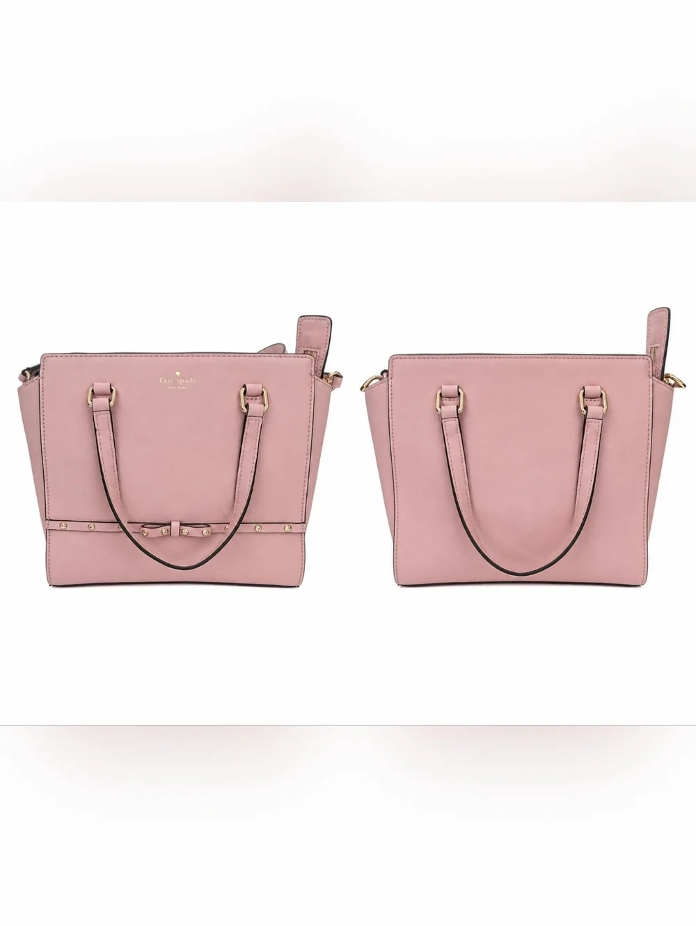 Kate Spade New York Saffiano Leather Satchel | Bow Detail | Blush